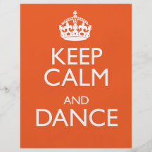 KEEP CALM AND DANCE FLYER