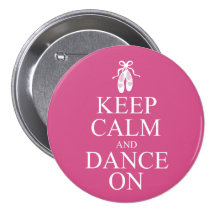 Keep Calm and Dance On Ballerina Shoes Pink