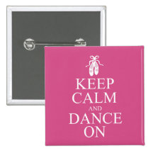 Keep Calm and Dance On Ballerina Shoes Pink
