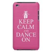 Keep Calm and Dance On Ballerina Shoes Pink Barely There iPod Cases