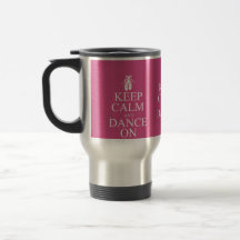 Keep Calm and Dance On Ballerina Shoes Pink Coffee Mug