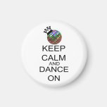Keep Calm And Dance On Fridge Magnets