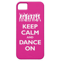 Keep Calm and Dance On (hot pink)