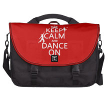 Keep Calm and Dance On (in all colours) Laptop Bags