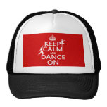 Keep Calm and Dance On (in all colours) Mesh Hat