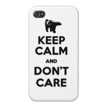 keep calm and dont care honey badger phone case iPhone 4/4S cover