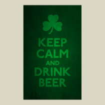 Keep Calm and Drink Beer Print posters