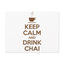 KEEP CALM AND DRINK CHAI POSTCARDS