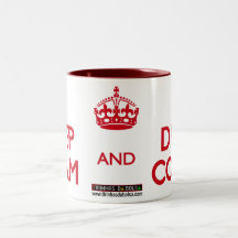 Keep calm and drink coffee canecas