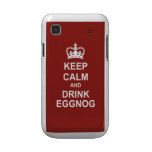 KEEP CALM AND DRINK EGGNOG Samsung Galaxy S Case