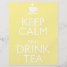 KEEP CALM AND DRINK TEA FLYER DESIGN