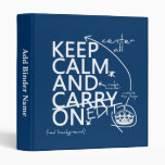 Keep Calm and Edit On (in any colour) 3 Ring Binder
