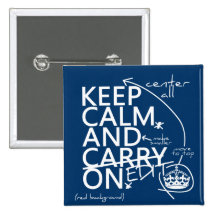 Keep Calm and Edit On (in any colour) Pinback Buttons