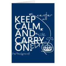 Keep Calm and Edit On (in any colour) Card