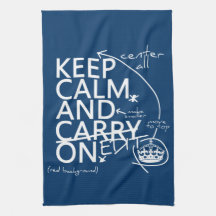 Keep Calm and Edit On (in any colour) Hand Towel