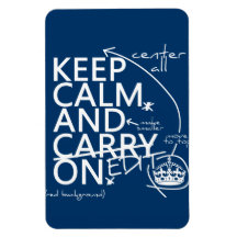 Keep Calm and Edit On (in any colour) Magnets