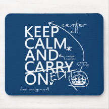 Keep Calm and Edit On (in any colour) Mouse Pad