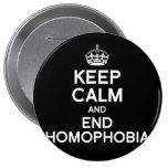 KEEP CALM AND END HOMOPHOBIA buttons