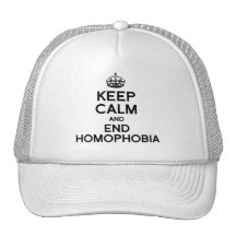 KEEP CALM AND END HOMOPHOBIA MESH HATS