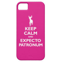 Keep Calm and Expecto Patronum (hot pink)