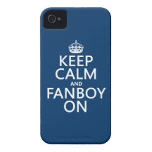 Keep Calm and Fanboy On (in any colour) Case-Mate iPhone 4 Case