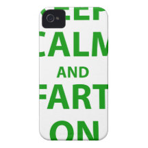 Keep Calm and Fart On! iPhone 4 Cases