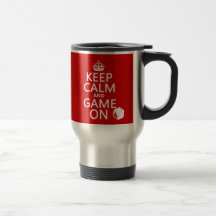 Keep Calm and Game On - dice - all colours Coffee Mugs