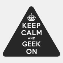 Keep Calm and Geek On Stickers