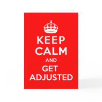 Keep Calm and Get Adjusted Note Cards