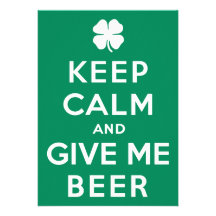 Keep Calm and Give Me Beer Invitations