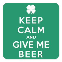 Keep Calm and Give Me Beer stickers