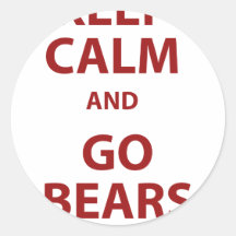Keep Calm and Go Bears Sticker