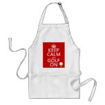 Keep Calm and Golf On - available in all colours Aprons