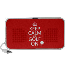 Keep Calm and Golf On - available in all colours PC Speakers