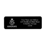 Keep Calm and Graduate Return Address Labels