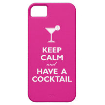 Keep Calm and Have A Cocktail (hot pink)