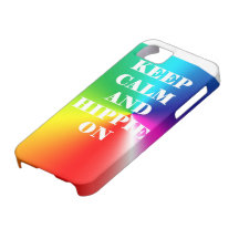 keep calm and hippie on iPhone 5 case