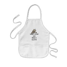 Keep Calm and Hug a Sloth Meme Apron