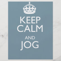 KEEP CALM AND JOG FULL COLOR FLYER
