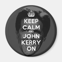 Keep Calm and John Kerry On Fridge Magnets