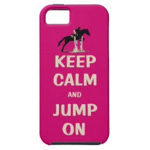 Keep Calm and Jump On Pink Horse iPhone 5 Covers