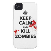 keep calm and kill zombies iphone 4 case