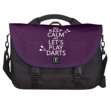 Keep Calm and Let's Play Darts Laptop Computer Bag