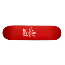 Keep Calm and Love Bugs (any background color) Skate Boards