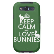Keep Calm and Love Bunnies - all colours