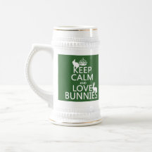 Keep Calm and Love Bunnies - all colours Coffee Mug