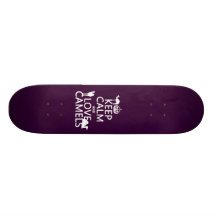 Keep Calm and Love Camels (all colours) Skate Deck