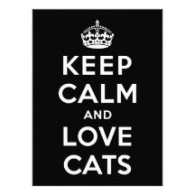Keep Calm and Love Cats Announcement