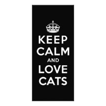 Keep Calm and Love Cats Custom Invites