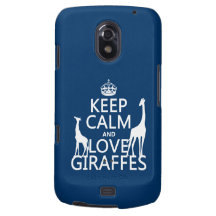 Keep Calm and Love Giraffes - all colours Galaxy Nexus Cases